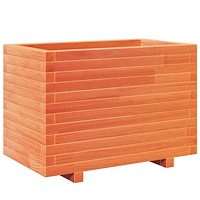 vidaXL Odlingslåda vaxbrun 70x40x49,5 cm massiv furu