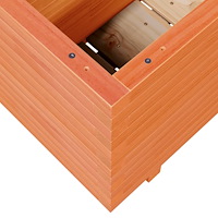 vidaXL Odlingslåda vaxbrun 70x40x49,5 cm massiv furu