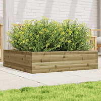 vidaXL Odlingslåda 90x90x23 cm impregnerat furu