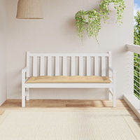 vidaXL Bänkdyna melerad beige 150x50x7 cm tyg