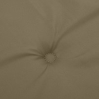vidaXL Bänkdyna 2 st melerad taupe 200x50x7 cm tyg