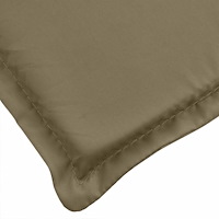 vidaXL Bänkdyna 2 st melerad taupe 200x50x7 cm tyg