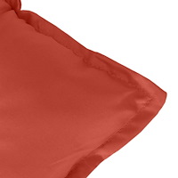 vidaXL Bänkdyna 2 st melerad röd 100x50x7 cm tyg