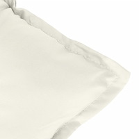 vidaXL Stolsdynor högt ryggstöd 6 st melerad gräddvit 120x50x7 cm tyg