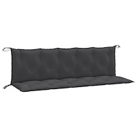 vidaXL Bänkdynor 2 st melerad antracit 180x50x7 cm tyg