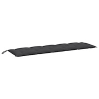 vidaXL Bänkdynor 2 st melerad antracit 180x50x7 cm tyg