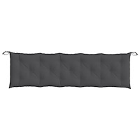 vidaXL Bänkdynor 2 st melerad antracit 180x50x7 cm tyg