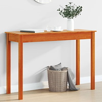 vidaXL Konsolbord vaxbrun 110x40x75 cm massiv furu