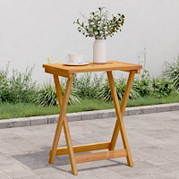 vidaXL Hopfällbart trädgårdsbord 50x36x60 cm massivt akaciaträ