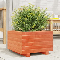 vidaXL Odlingslåda vaxbrun 40x40x26,5 cm massiv furu
