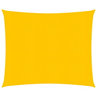 vidaXL Solsegel 160 g/m² fyrkantig gul 5x5 m HDPE