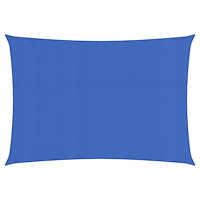 vidaXL Solsegel 160 g/m² rektangulär blå 5x7 m HDPE