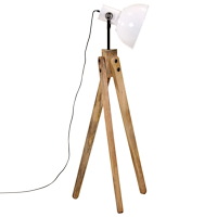 vidaXL Golvlampa 25 W vit 45x45x120 cm E27