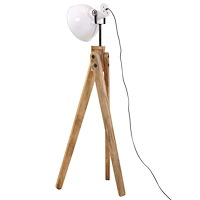 vidaXL Golvlampa 25 W vit 45x45x120 cm E27