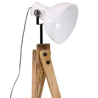 vidaXL Golvlampa 25 W vit 45x45x120 cm E27