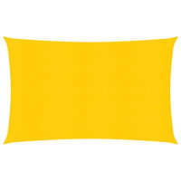vidaXL Solsegel 160 g/m² rektangulär gul 6x8 m HDPE