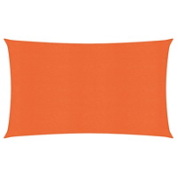 vidaXL Solsegel 160 g/m² rektangulär orange 3x6 m HDPE