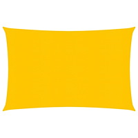 vidaXL Solsegel 160 g/m² rektangulär gul 5x6 m HDPE
