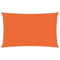 vidaXL Solsegel 160 g/m² rektangulär orange 5x7 m HDPE