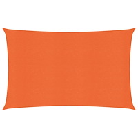 vidaXL Solsegel 160 g/m² rektangulär orange 3x5 m HDPE