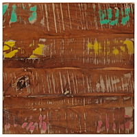 vidaXL Bordsskiva 40x40x3,8 cm fyrkantig massivt återvunnet trä