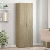 vidaXL Högskåp sonoma-ek 60x35x180 cm konstruerat trä