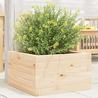 vidaXL Odlingslåda 40x40x23 cm massivt furuträ
