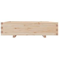 vidaXL Odlingslåda 100x100x26,5 cm massivt furuträ