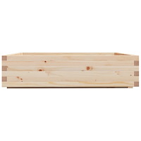 vidaXL Odlingslåda 100x100x26,5 cm massivt furuträ