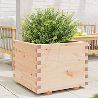 vidaXL Odlingslåda 60x60x49,5 cm massivt furuträ