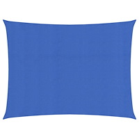 vidaXL Solsegel 160 g/m² rektangulär blå 4x5 m HDPE
