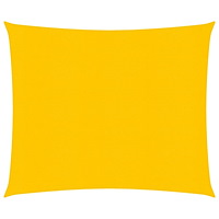 vidaXL Solsegel 160 g/m² fyrkantig gul 4x4 m HDPE