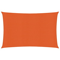 vidaXL Solsegel 160 g/m² rektangulär orange 4x5 m HDPE