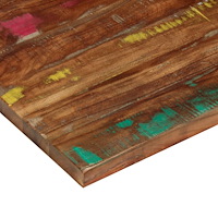 vidaXL Bordsskiva 120x70x2,5 cm rektangulär massivt återvunnet trä