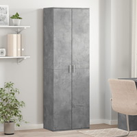 vidaXL Högskåp betonggrå 60x35x180 cm konstruerat trä