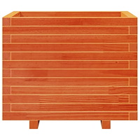 vidaXL Odlingslåda vaxbrun 60x60x49,5 cm massiv furu