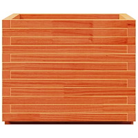 vidaXL Odlingslåda vaxbrun 60x60x49,5 cm massiv furu