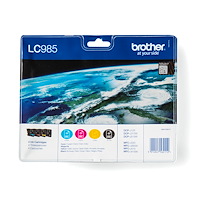 Brother Brother LC985VALBP bläckpatroner 4 styck Original Svart, Cyan, Magenta, Gul