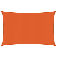vidaXL Solsegel 160 g/m² orange 3x4 m HDPE
