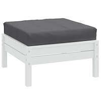 vidaXL Palldyna melerad antracit 60x60x9,5 cm tyg
