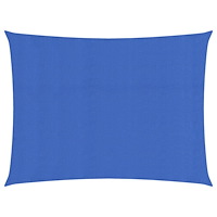 vidaXL Solsegel 160 g/m² rektangulär blå 3x4 m HDPE