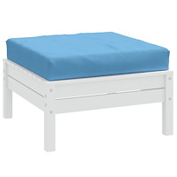 vidaXL Palldyna melerad blå 60x60x9,5 cm tyg