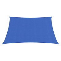 vidaXL Solsegel 160 g/m² fyrkantig blå 5x5 m HDPE
