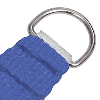 vidaXL Solsegel 160 g/m² fyrkantig blå 5x5 m HDPE