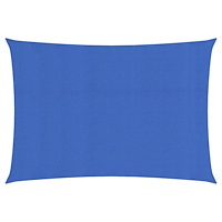 vidaXL Solsegel 160 g/m² rektangulär blå 3,5x5 m HDPE