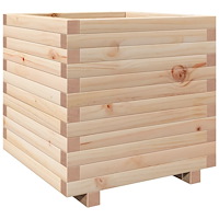 vidaXL Odlingslåda 50x50x49,5 cm massivt furuträ