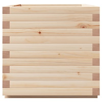 vidaXL Odlingslåda 50x50x49,5 cm massivt furuträ