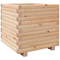 vidaXL Odlingslåda 50x50x49,5 cm massivt furuträ