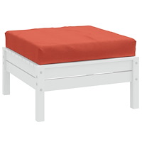 vidaXL Palldyna melerad röd 60x60x9,5 cm tyg