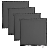 vidaXL Sittdynor för trädgården 4 st antracit 45x45x2 cm fyrkantig